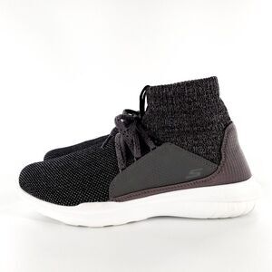 Skechers GOrun Mojo Zing Athletic Running Shoes Womens 7 Gray/Black Brand New